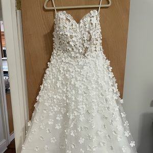 Sweetheart Tea length Bridal Shower / Wedding Dress